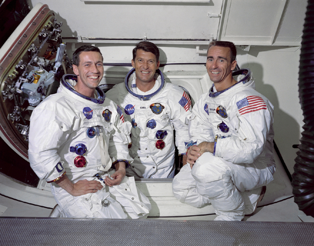 Space History Photo: The Apollo 7 Prime Crew